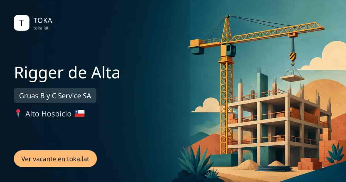 Vacante de Rigger de alta en Alto Hospicio, Chile — Gruas B y C Service SA