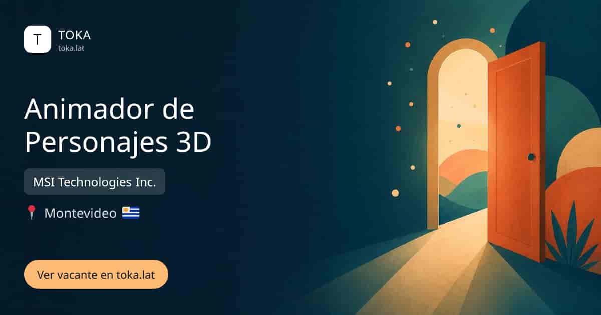 Vacante de Animador de personajes 3d en Montevideo, Uruguay — MSI Technologies Inc.