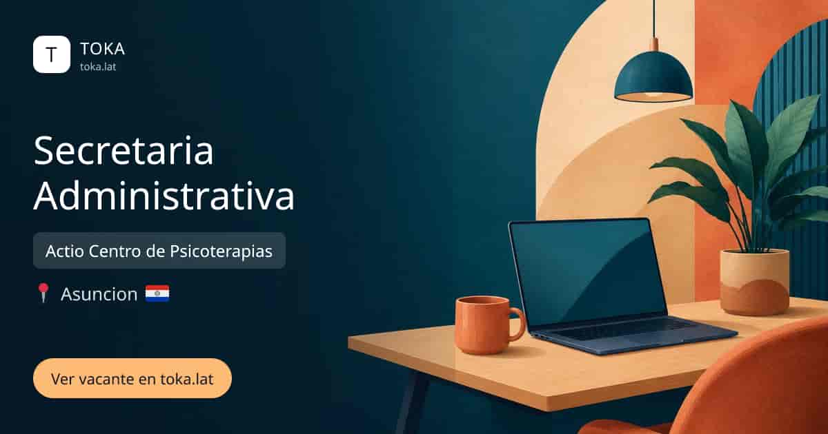 Vacante de Secretaria administrativa en Asunción, Paraguay — Actio Centro de Psicoterapias