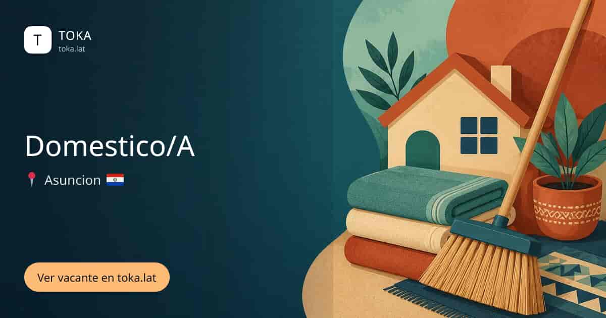 Vacante de Domestico/a en Asunción, Paraguay