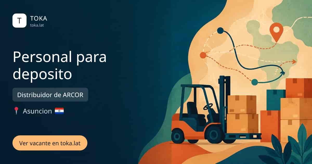Vacante de Personal para deposito en Asunción, Paraguay — Distribuidor de ARCOR