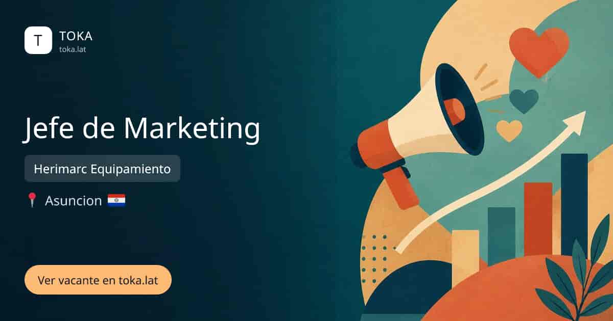 Vacante de Jefe de marketing en Asunción, Paraguay — Herimarc Equipamiento