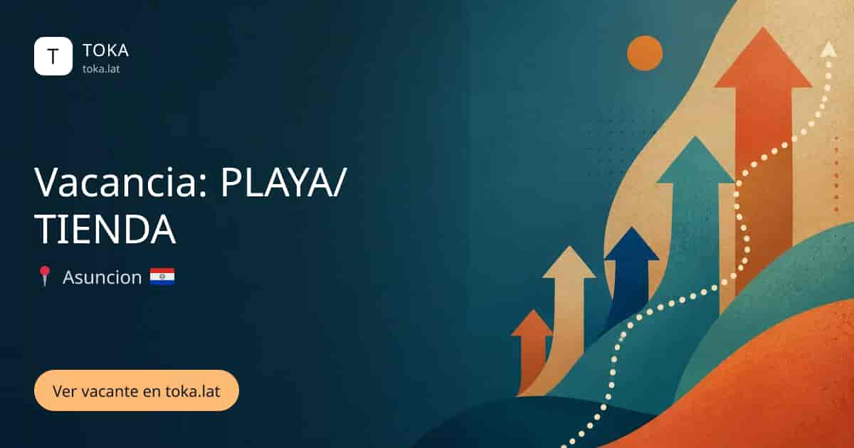 Vacante de Vacancia: playa/tienda en Asunción, Paraguay