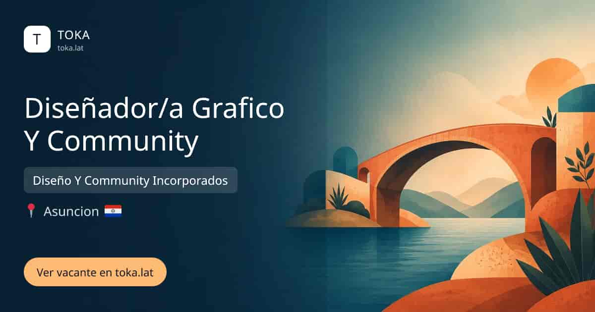 Vacante de Diseñador/a grafico y community en Asunción, Paraguay — Diseño Y Community Incorporados