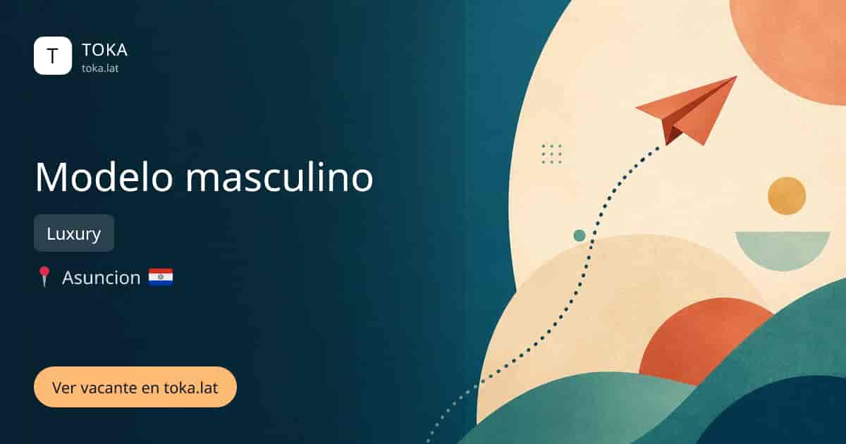 Vacante de Modelo masculino en Asunción, Paraguay — Luxury