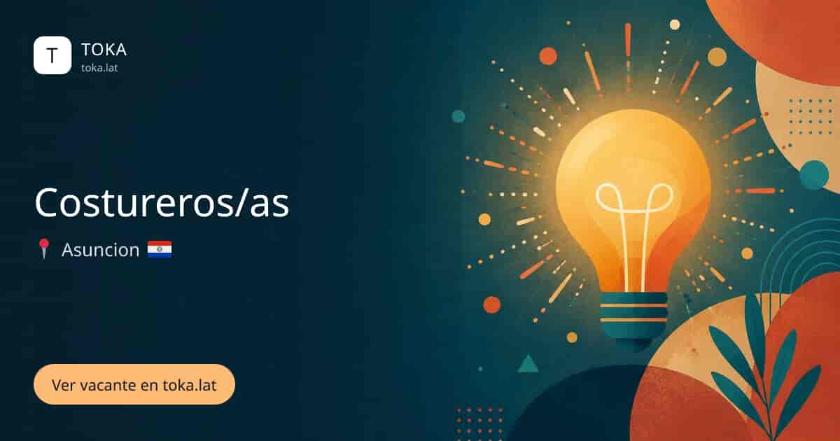 Vacante de Costureros/as en Asunción, Paraguay