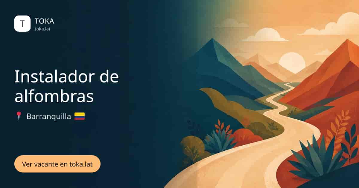 Vacante de Instalador de alfombras en Barranquilla, Colombia