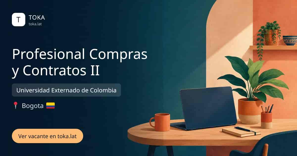 Vacante de Profesional compras y contratos ii en Bogota, Colombia — Universidad Externado de Colombia