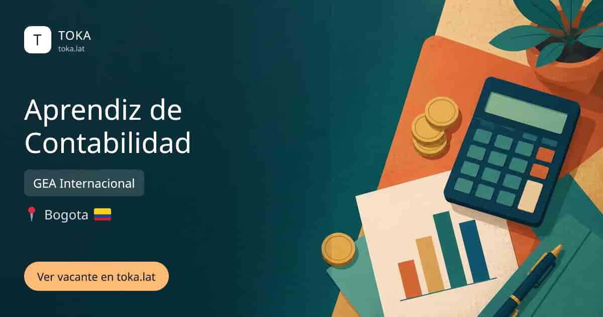Vacante de Aprendiz de contabilidad en Bogota, Colombia — GEA Internacional