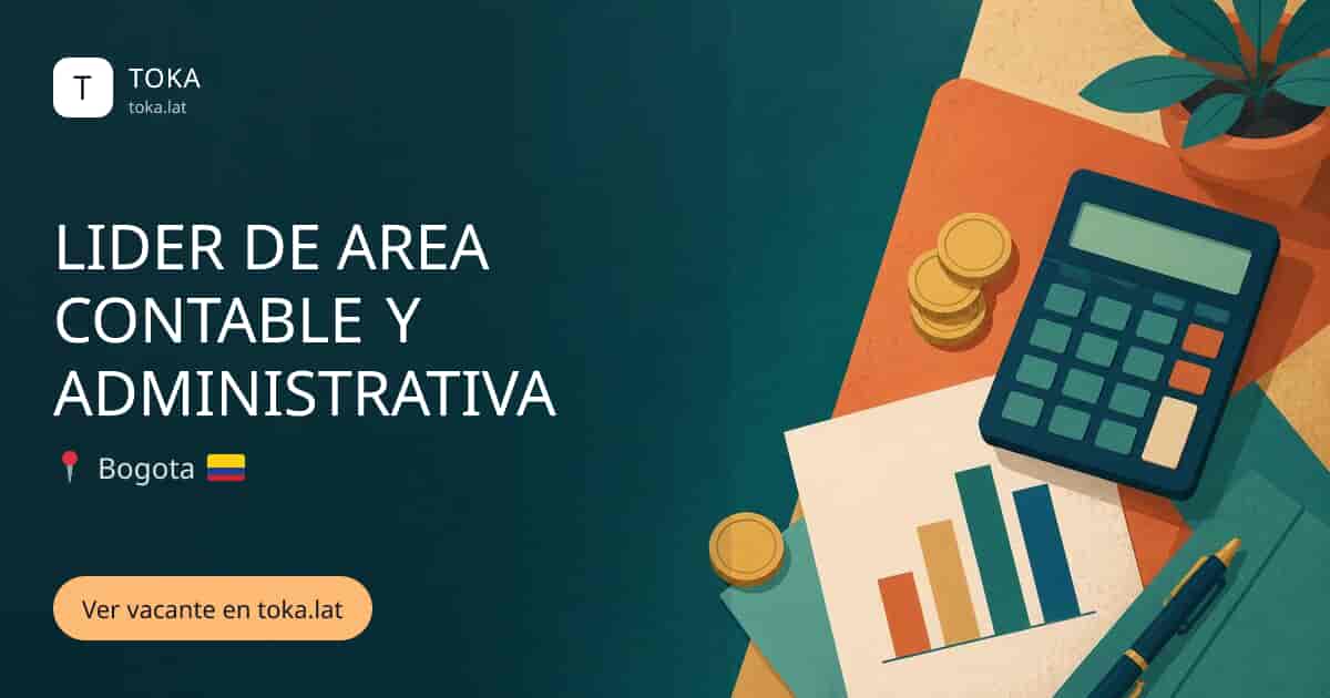 Vacante de Lider de area contable y administrativa en Bogota, Colombia