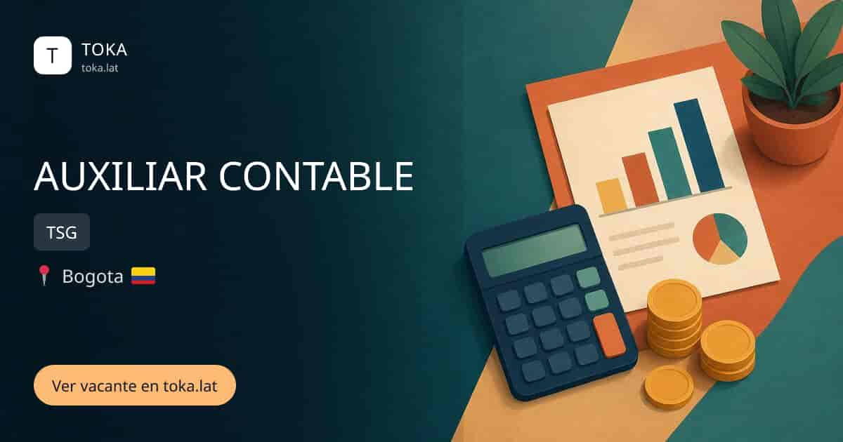 Vacante de Auxiliar contable en Bogota, Colombia — TSG