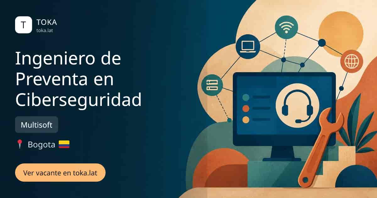 Vacante de Ingeniero de preventa en ciberseguridad en Bogota, Colombia — Multisoft