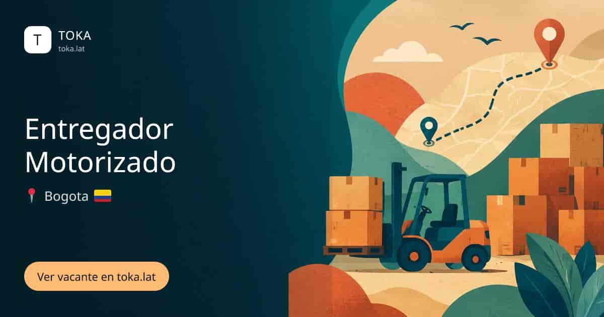 Vacante de Entregador motorizado en Bogota, Colombia