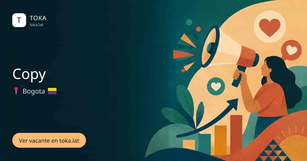 Vacante de Copy en Bogota, Colombia