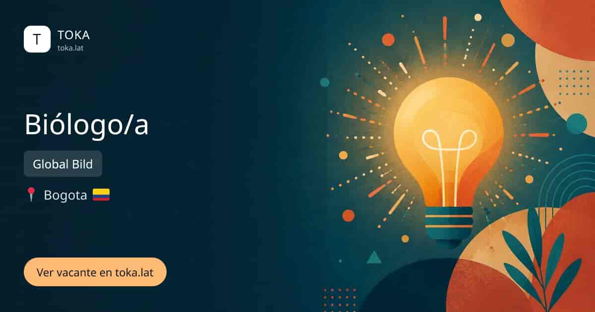Vacante de Biólogo/a en Bogota, Colombia — Global Bild