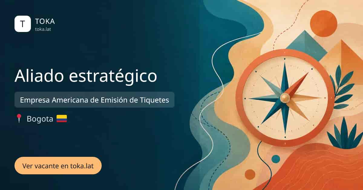 Vacante de Aliado estratégico en Bogota, Colombia — Empresa Americana de Emisión de Tiquetes