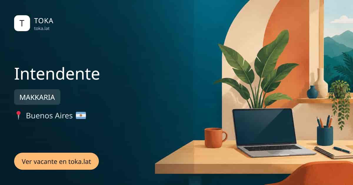 Vacante de Intendente en Buenos Aires, Argentina — MAKKARIA