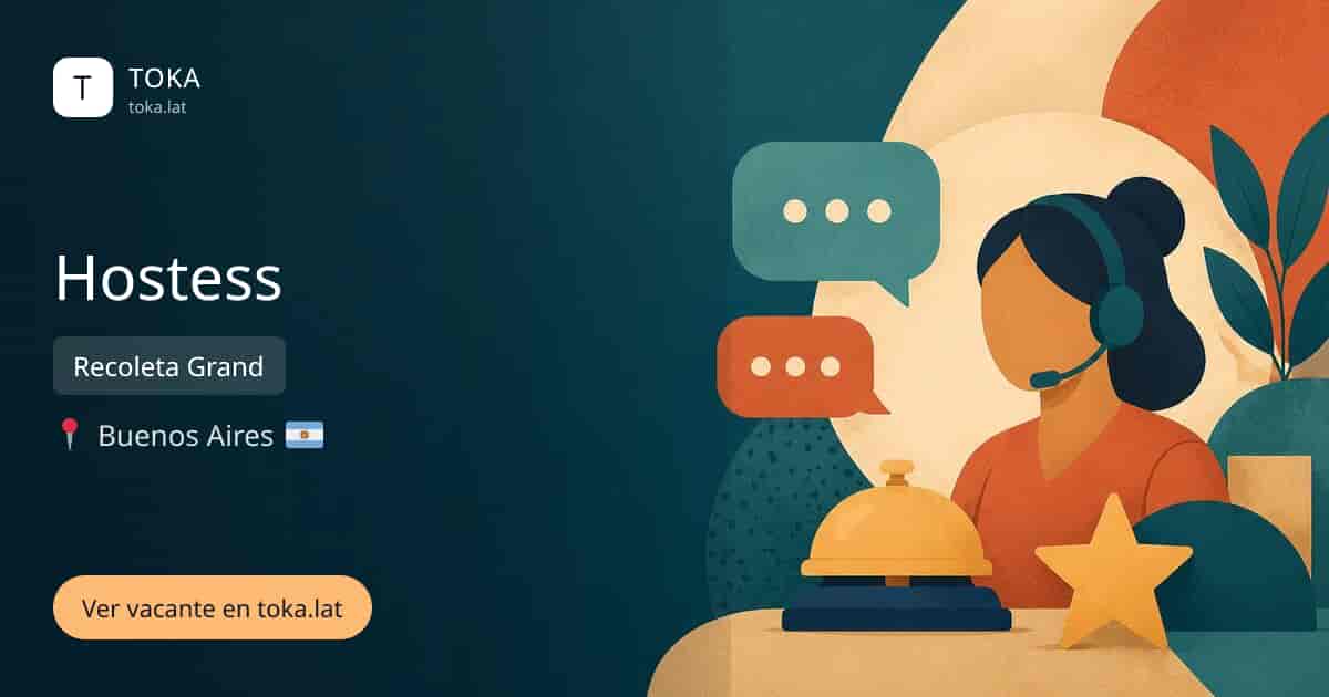 Vacante de Hostess en Buenos Aires, Argentina — Recoleta Grand
