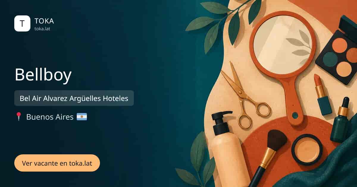 Vacante de Bellboy en Buenos Aires, Argentina — Bel Air Alvarez Argüelles Hoteles