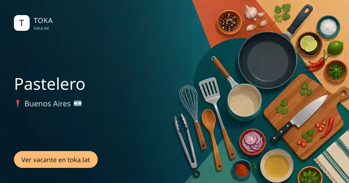 Vacante de Pastelero en Buenos Aires, Argentina