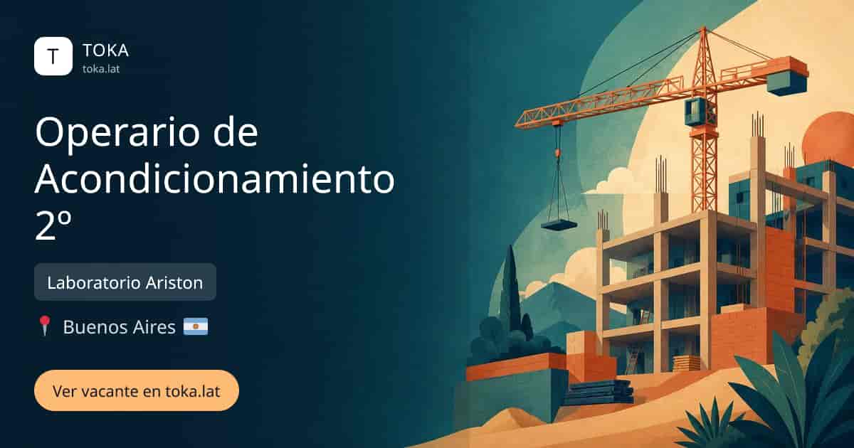 Vacante de Operario de acondicionamiento 2º en Buenos Aires, Argentina — Laboratorio Ariston
