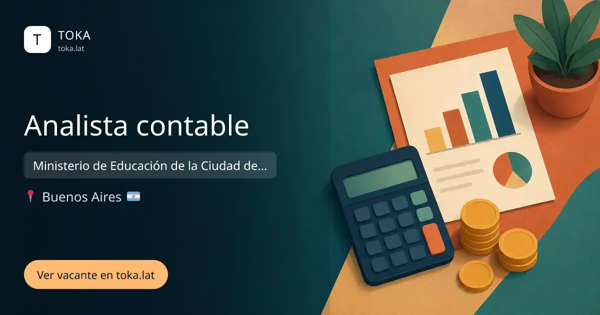 Vacante de Analista contable en Buenos Aires, Argentina — Ministerio de Educación de la Ciudad de Buenos Aires
