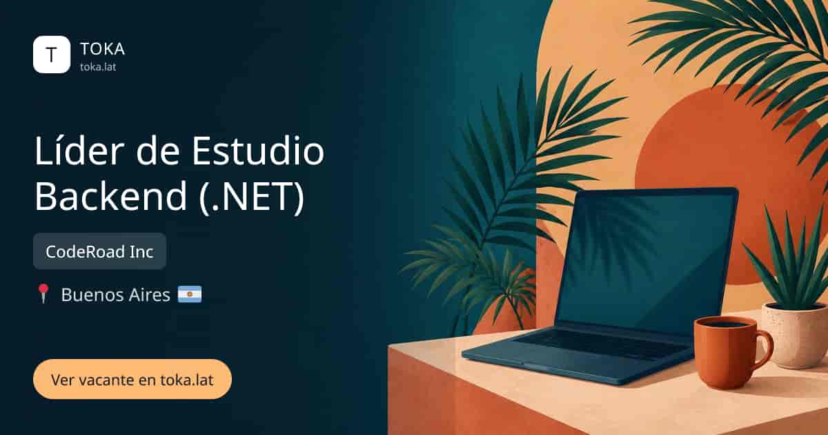 Vacante de Líder de estudio backend (.net) en Buenos Aires, Argentina — CodeRoad Inc