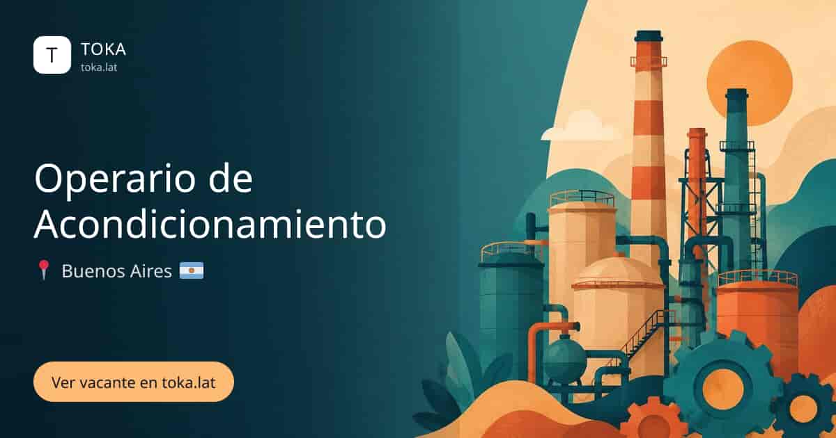 Vacante de Operario de acondicionamiento en Buenos Aires, Argentina