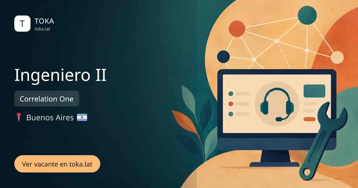 Vacante de Ingeniero ii en Buenos Aires, Argentina — Correlation One