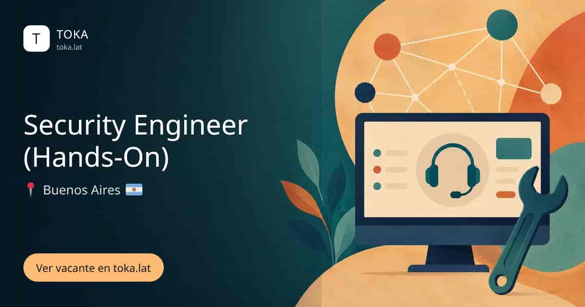 Vacante de Security engineer (hands-on) en Buenos Aires, Argentina