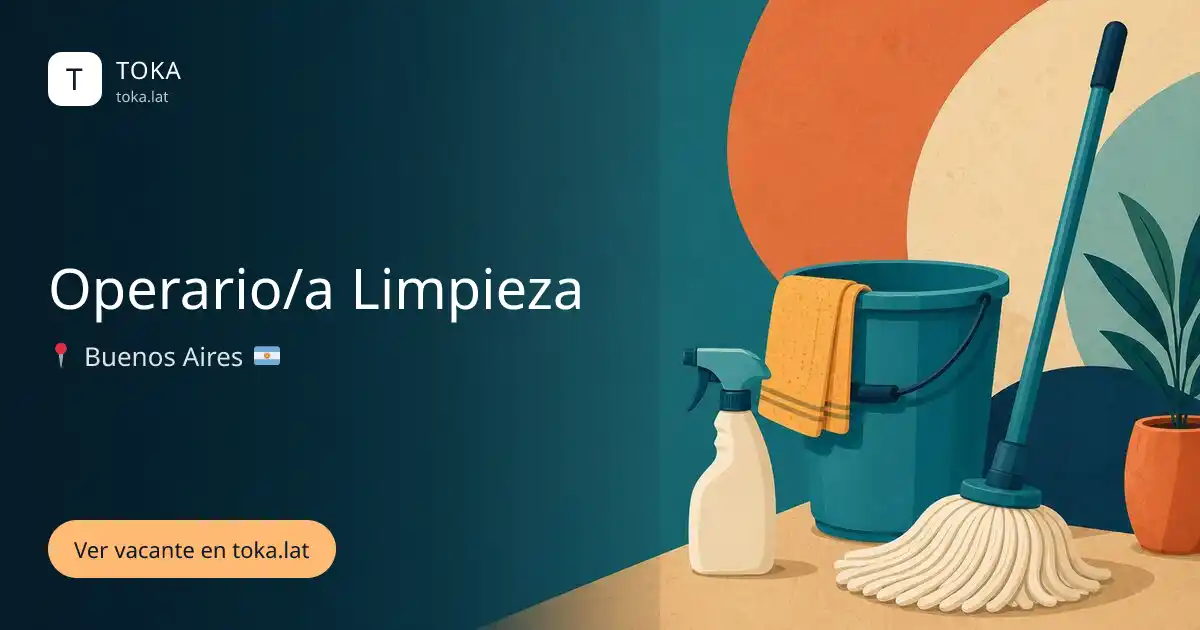 Vacante de Operario/a limpieza en Buenos Aires, Argentina