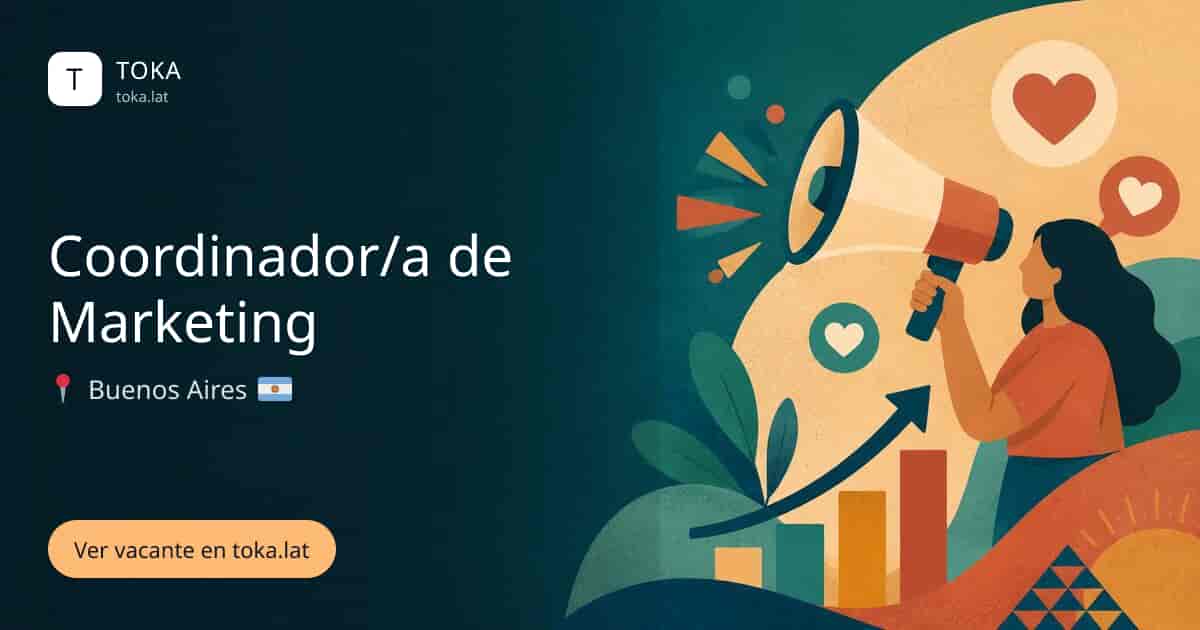 Vacante de Coordinador/a de marketing en Buenos Aires, Argentina