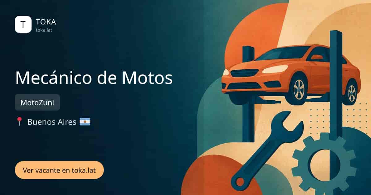 Vacante de Mecánico de motos en Buenos Aires, Argentina — MotoZuni