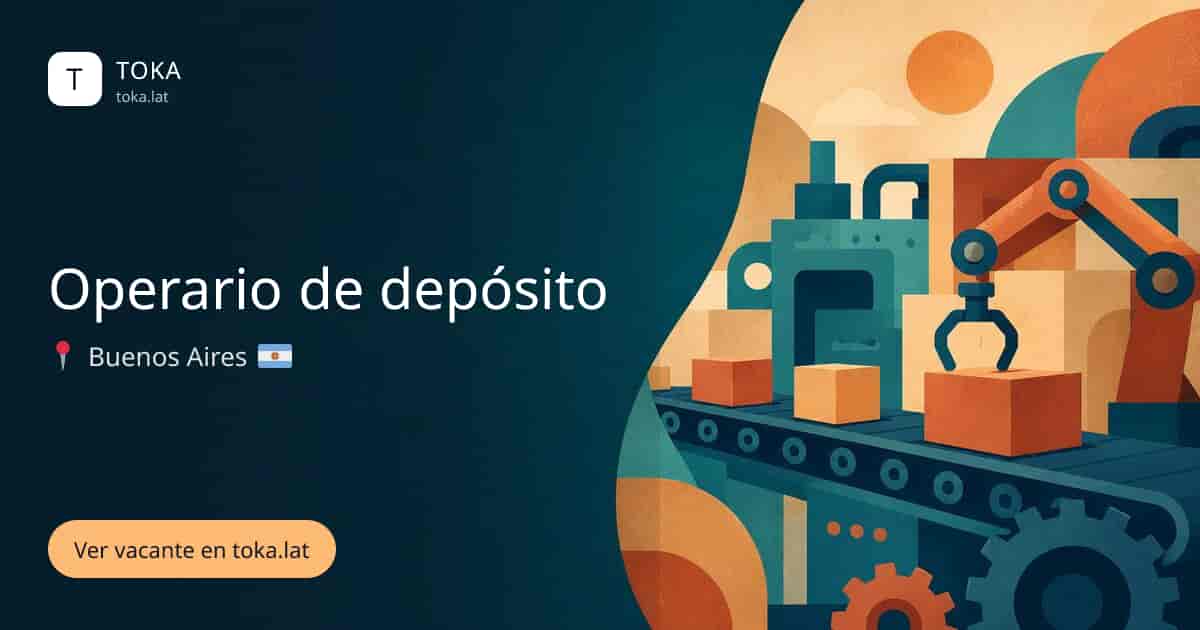 Vacante de Operario de depósito en Buenos Aires, Argentina