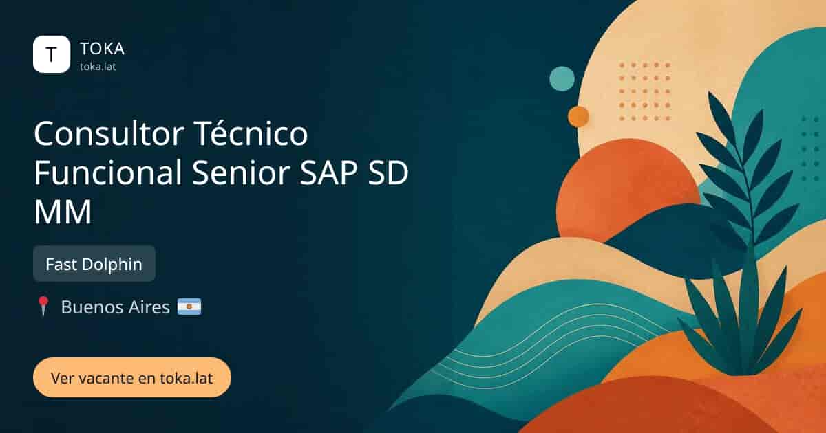 Vacante de Consultor técnico funcional senior sap sd mm en Buenos Aires, Argentina — Fast Dolphin