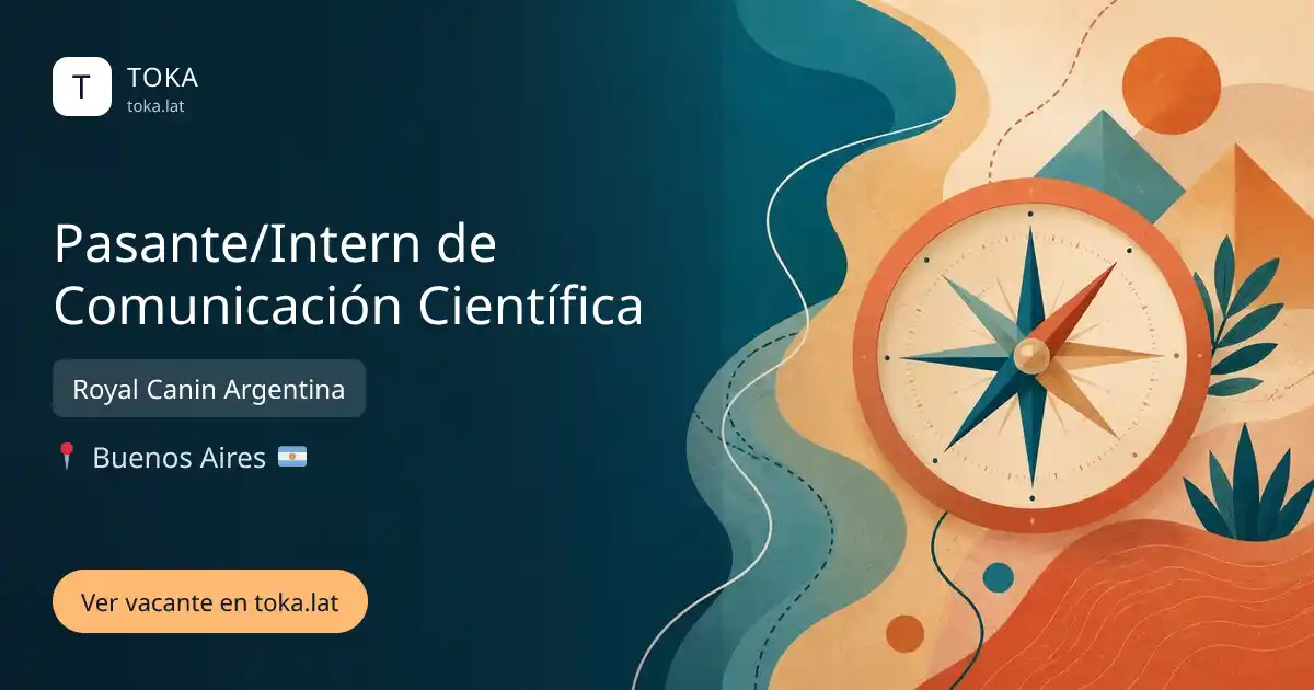 Vacante de Pasante/intern de comunicación científica en Buenos Aires, Argentina — Royal Canin Argentina
