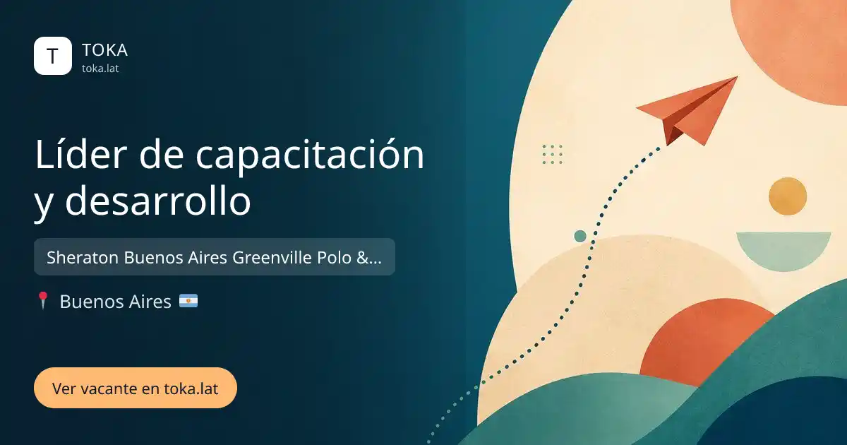 Vacante de Líder de capacitación y desarrollo en Buenos Aires, Argentina — Sheraton Buenos Aires Greenville Polo & Resort