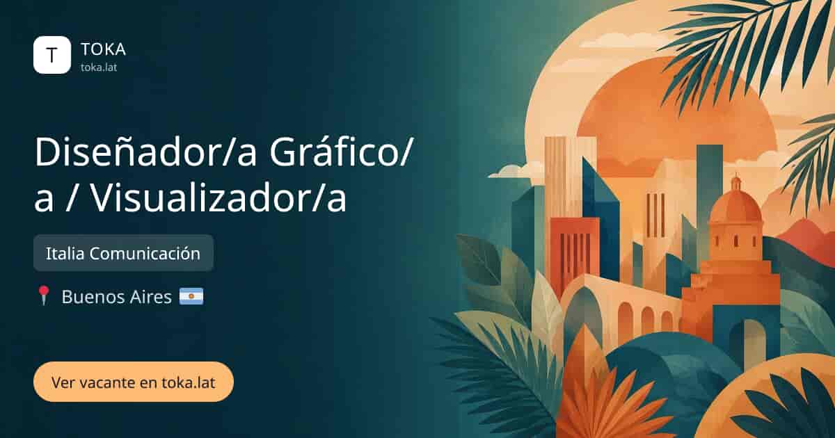 Vacante de Diseñador/a gráfico/a / visualizador/a en Buenos Aires, Argentina — Italia Comunicación