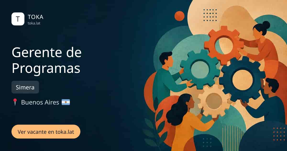 Vacante de Gerente de programas en Buenos Aires, Argentina — Simera