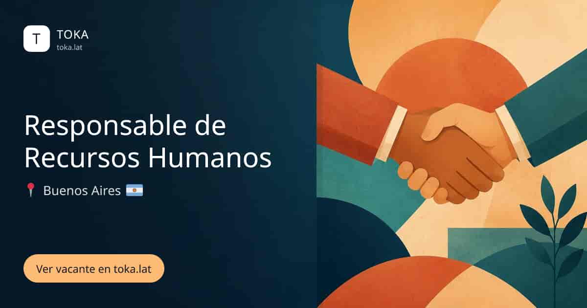 Vacante de Responsable de recursos humanos en Buenos Aires, Argentina