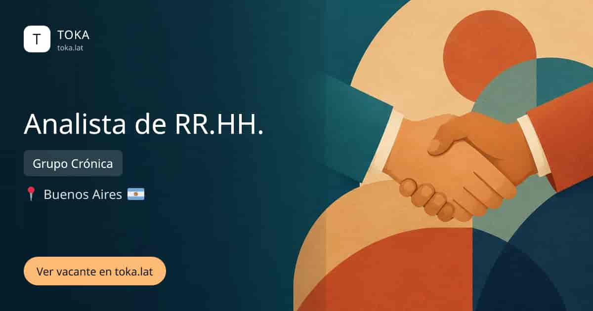 Vacante de Analista de rr.hh. en Buenos Aires, Argentina — Grupo Crónica