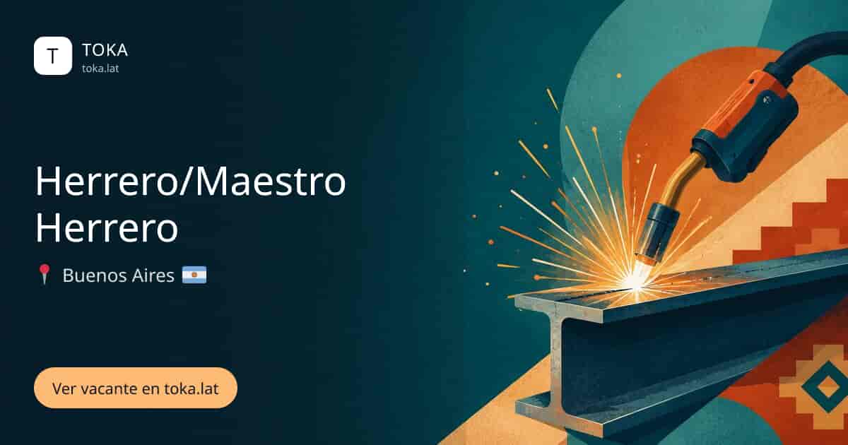 Vacante de Herrero/maestro herrero en Buenos Aires, Argentina