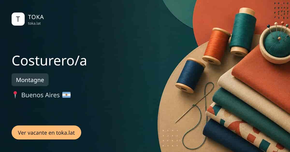 Vacante de Costurero/a en Buenos Aires, Argentina — Montagne