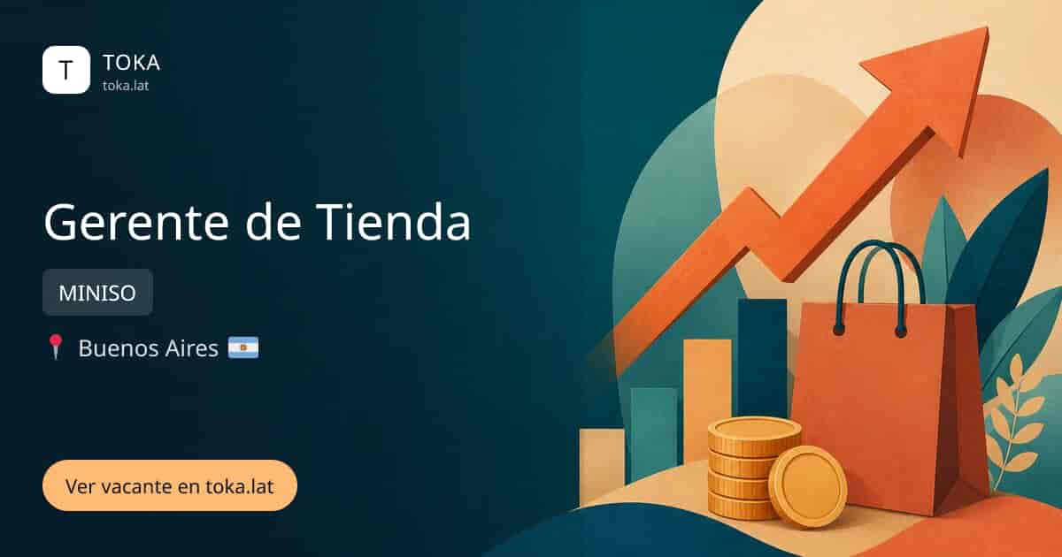 Vacante de Gerente de tienda en Buenos Aires, Argentina — MINISO