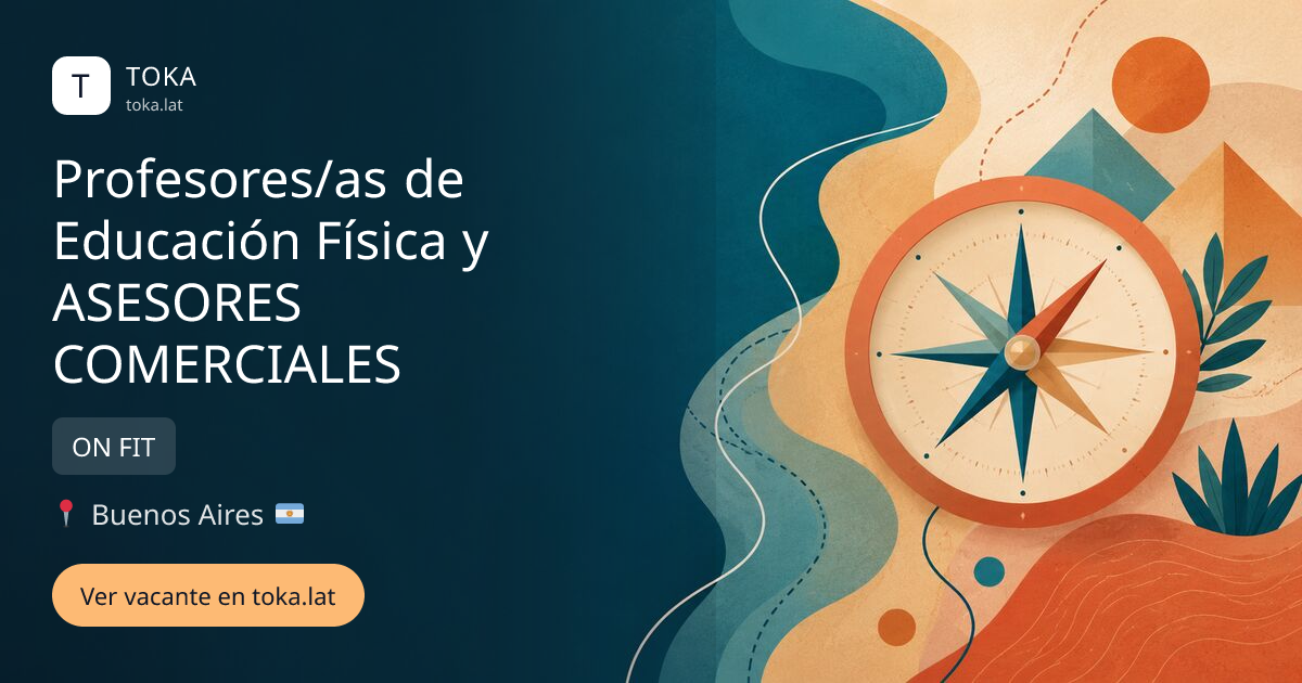 Vacante de Profesores/as de educación física y asesores comerciales en Buenos Aires, Argentina — ON FIT