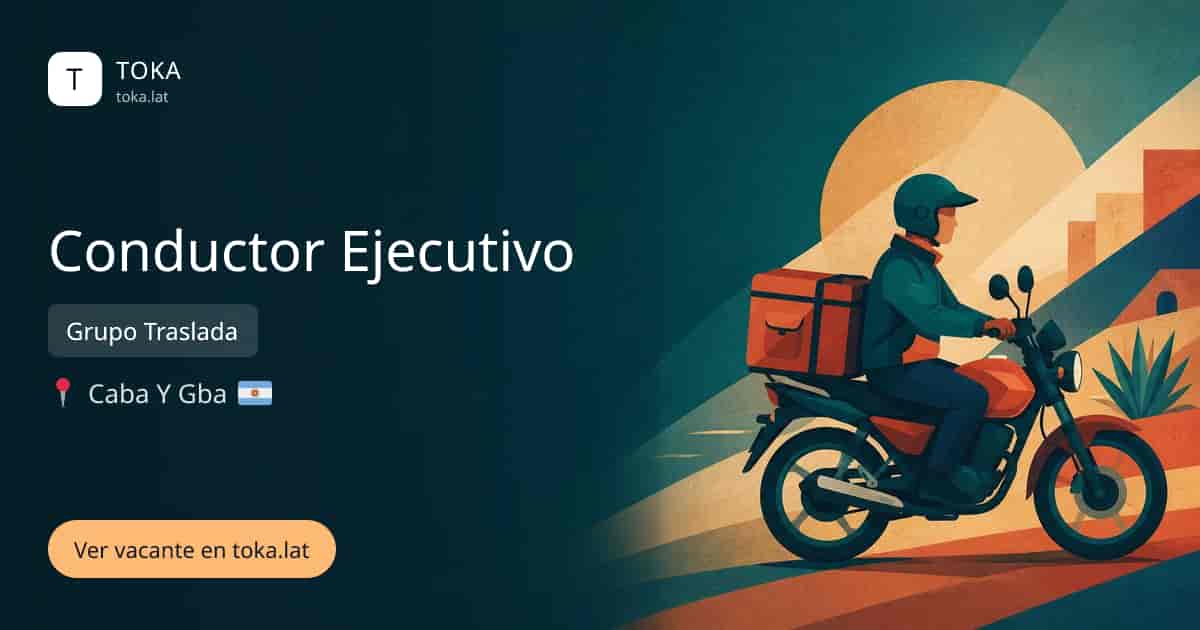 Vacante de Conductor ejecutivo en Buenos Aires, Argentina — Grupo Traslada
