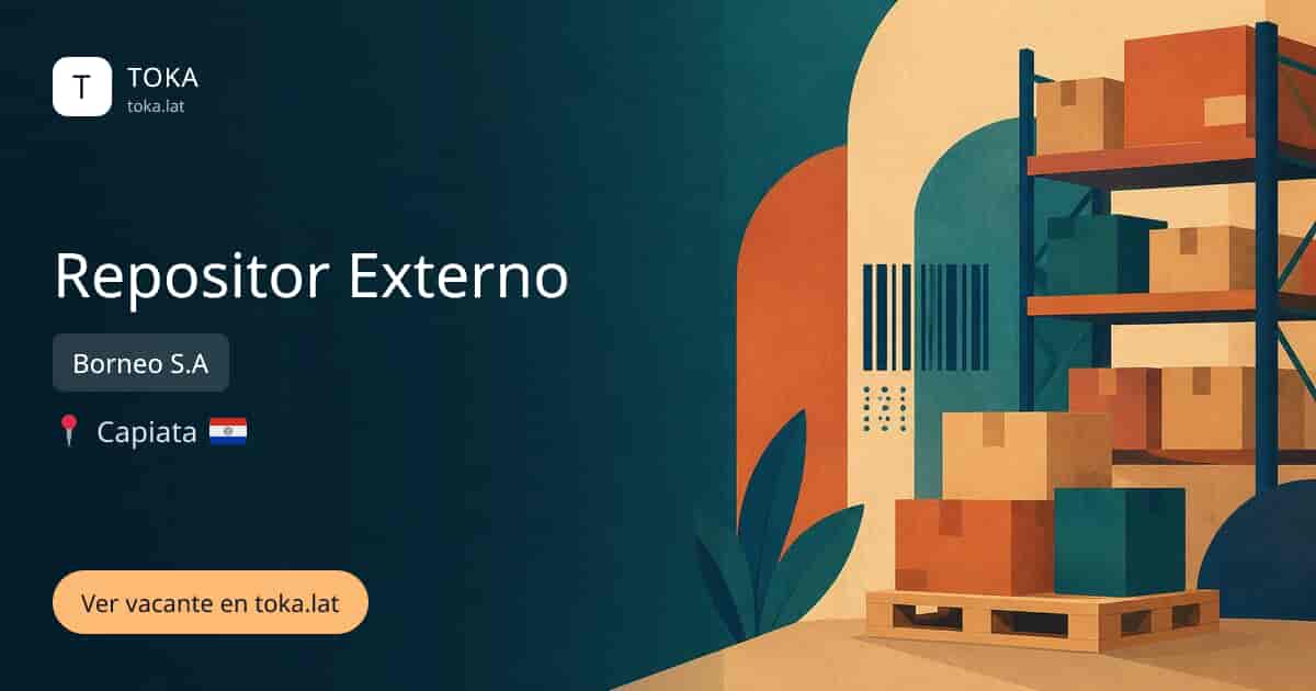 Vacante de Repositor externo en Capiatá, Paraguay — Borneo S.A