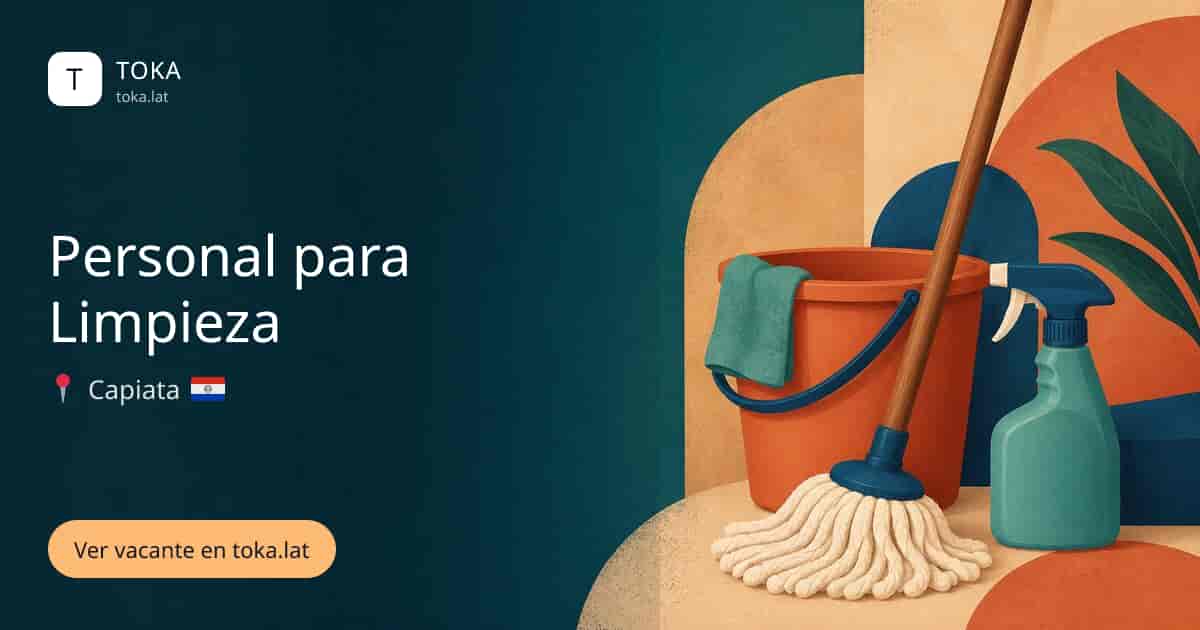 Vacante de Personal para limpieza en Capiatá, Paraguay