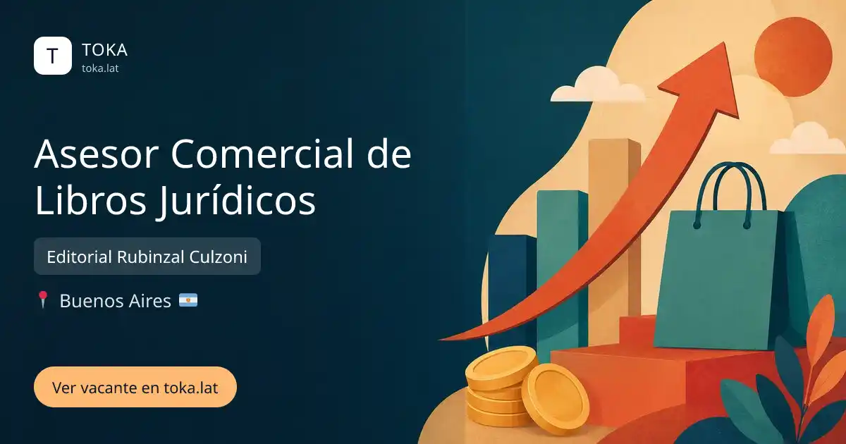 Vacante de Asesor comercial de libros jurídicos en Buenos Aires, Argentina — Editorial Rubinzal Culzoni