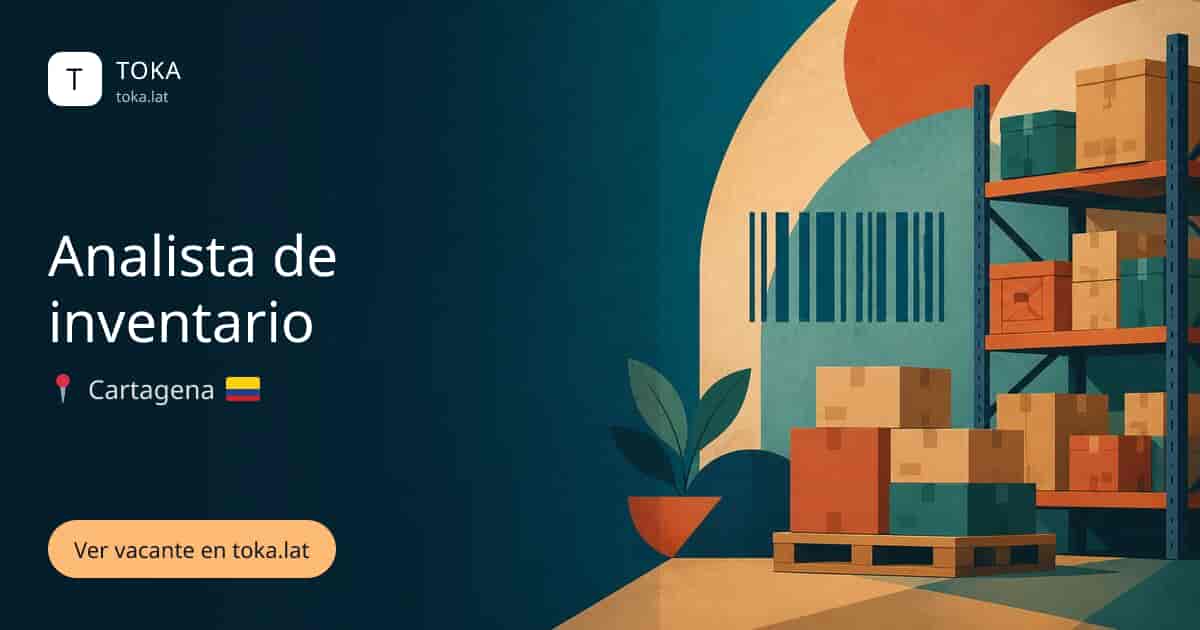 Vacante de Analista de inventario en Cartagena, Colombia